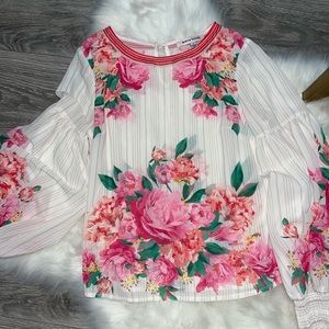 VICI | Valencia Rose Printed Blouse